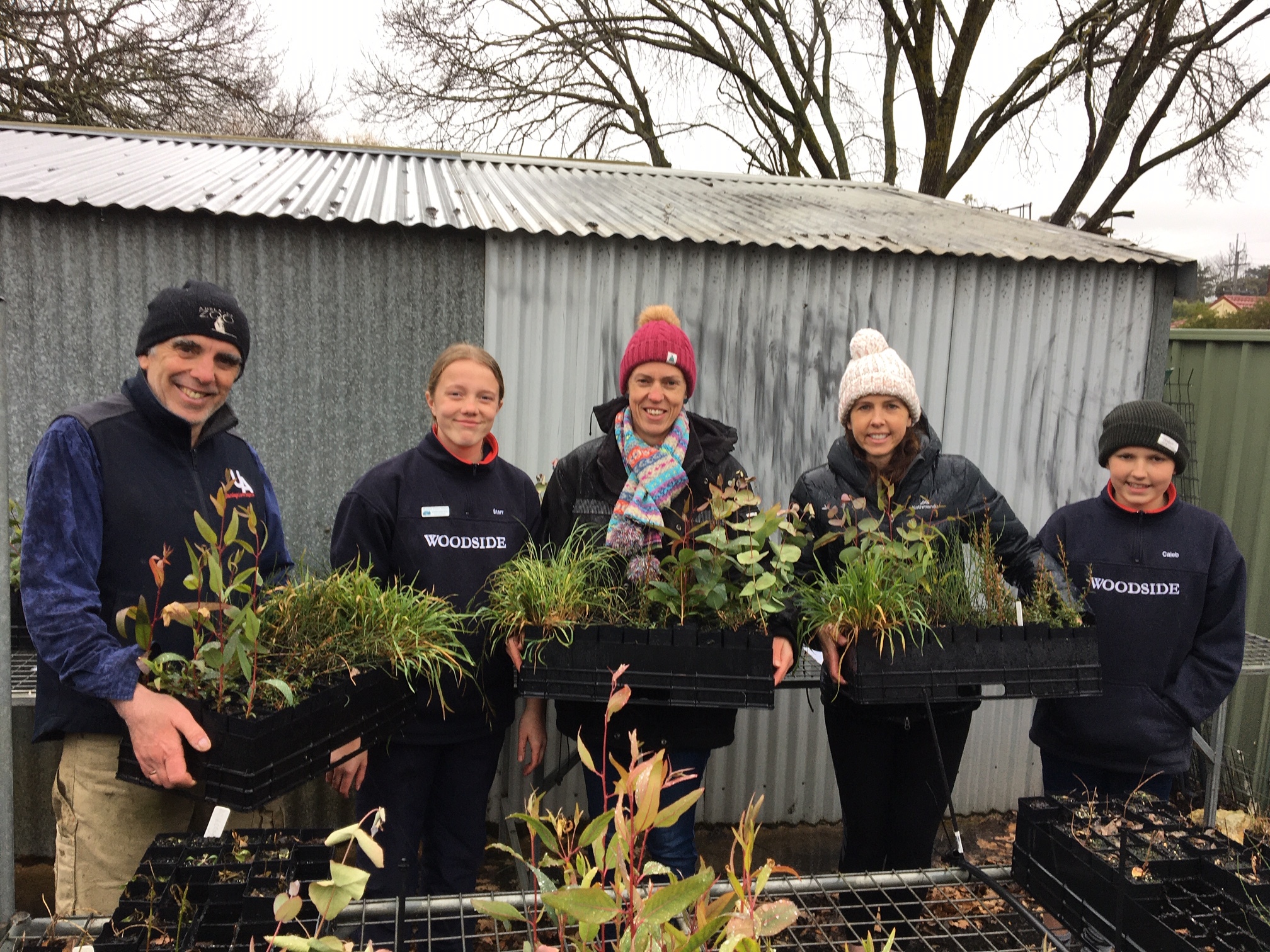 Woodside Primary students growing seedlings for landholder recovery